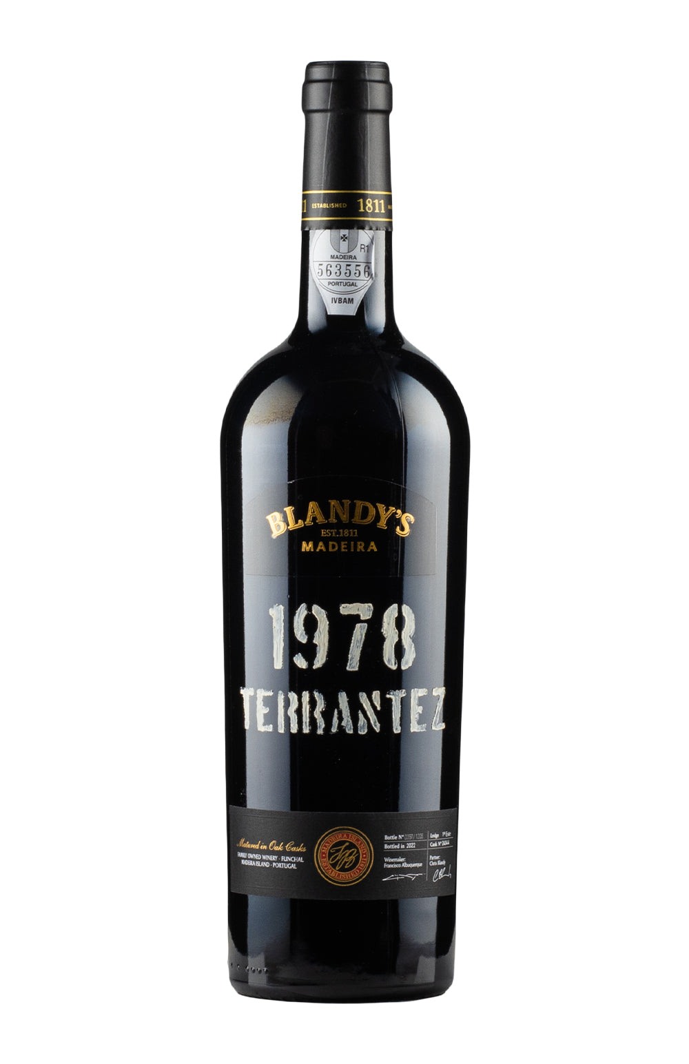 Botella de Blandy's Terrantez 1978 Madeira