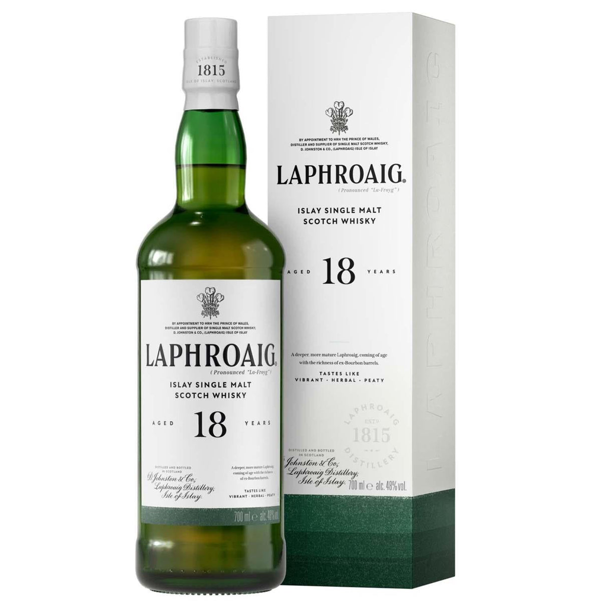 Bottle of Laphroaig 18 Anos