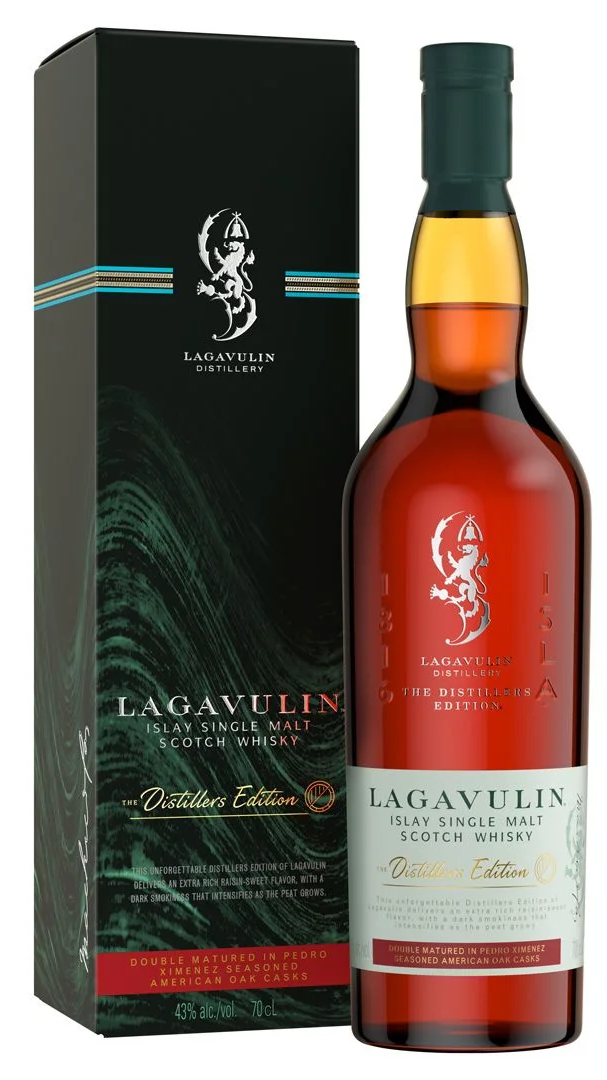 Botella de Lagavulin Distillers Edition