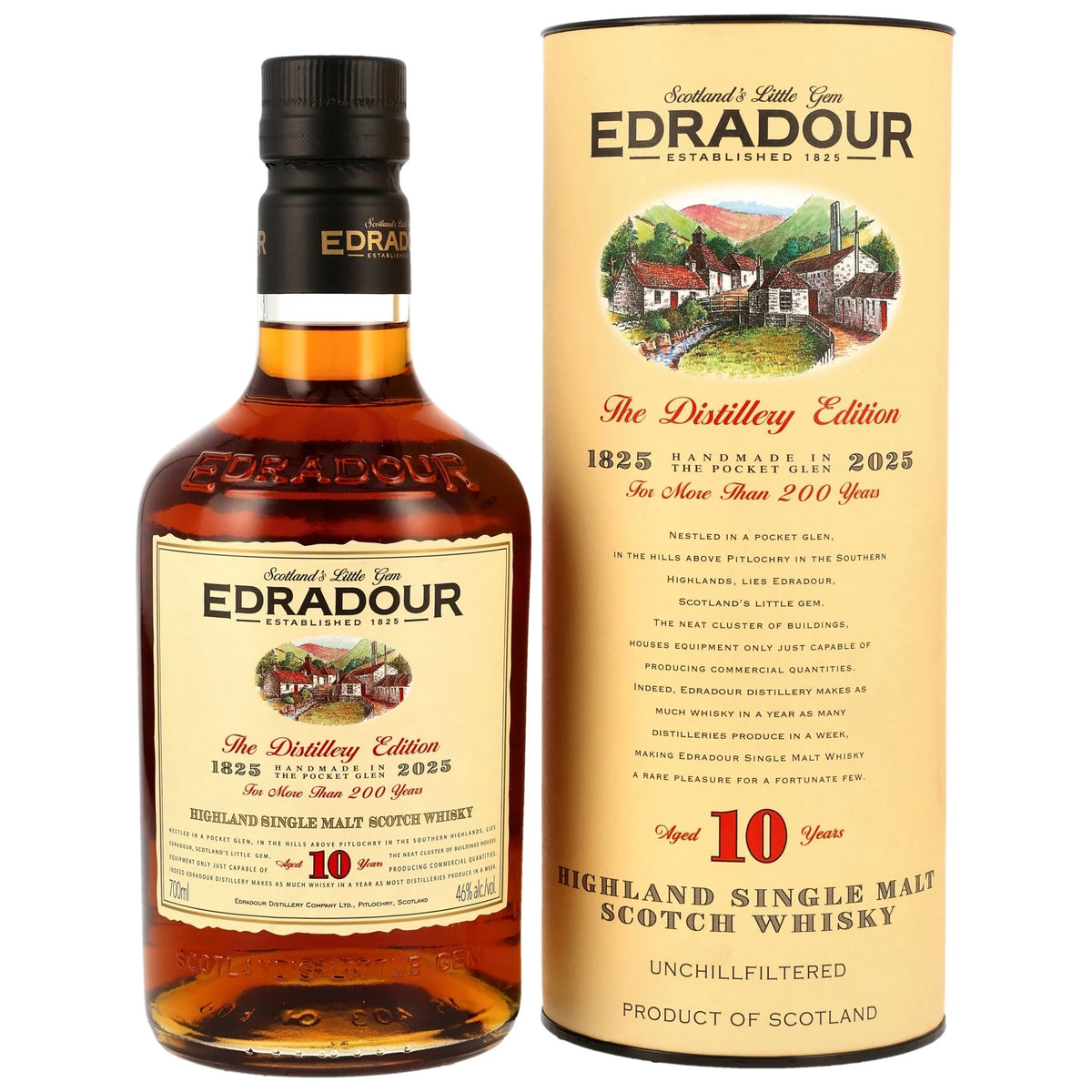 Botella de Edradour 10 Anos