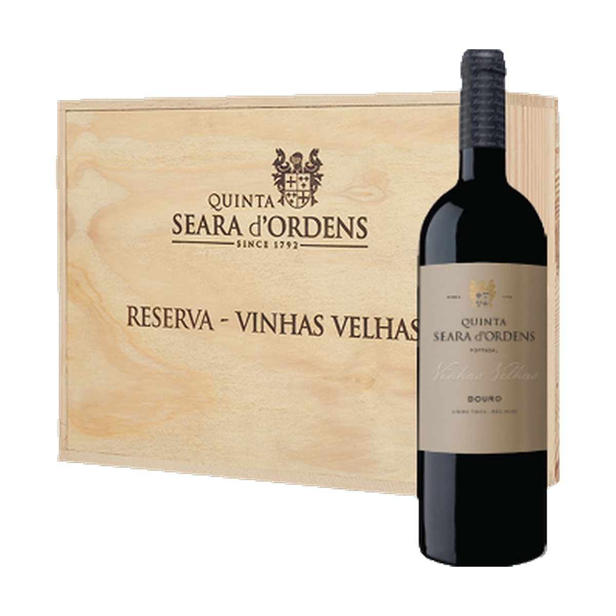 Seara d’Ordens Reserva Vinhas Velhas c/ Cxa Madeira 3 gfs
