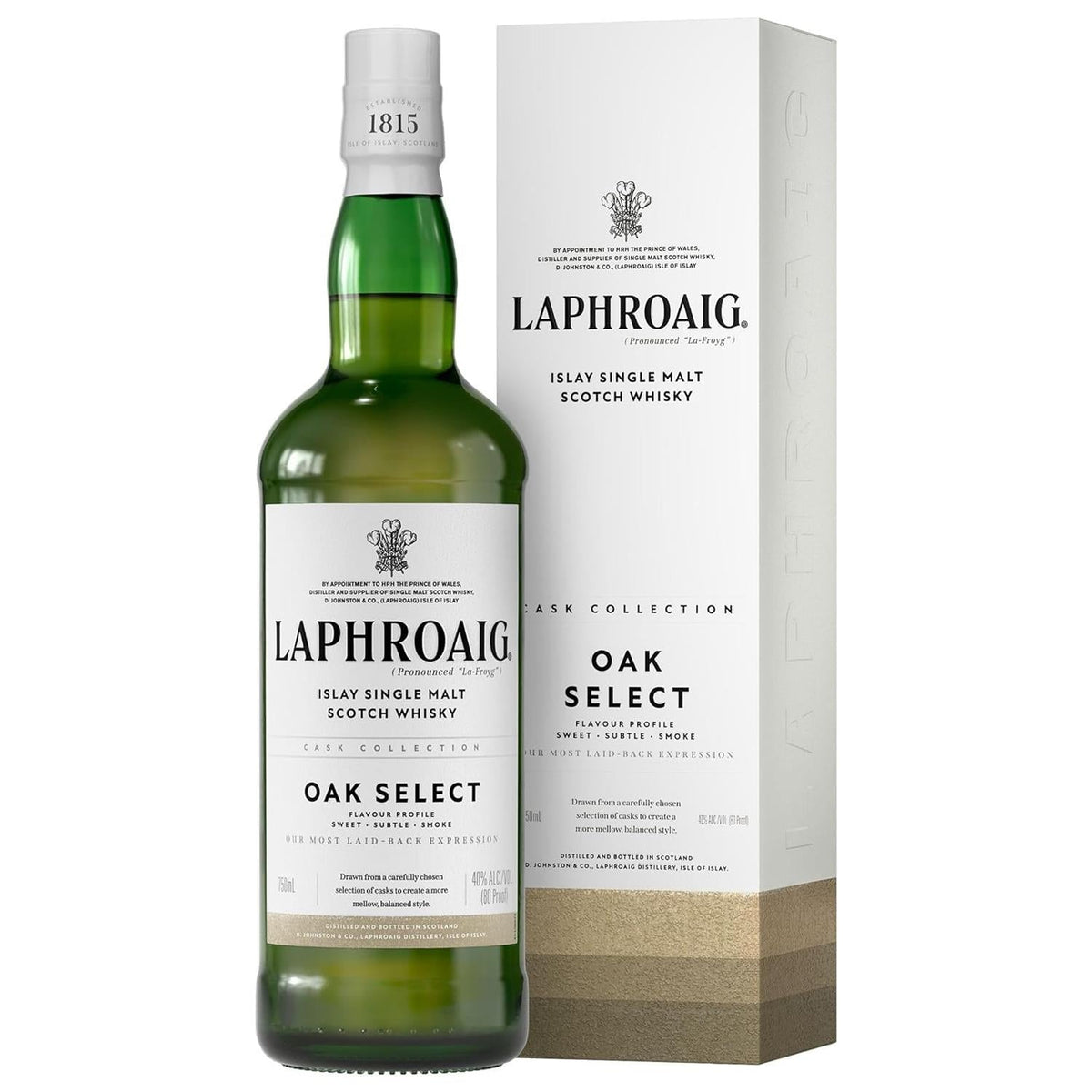 Bottle of Laphroaig Oak Select