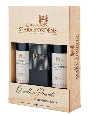 Conjunto 2 gfs Seara d’Ordens Reserva Tinto 0,75 lt + Seara d’Ordens Porto Tawny 10 Anos 0,50 lt