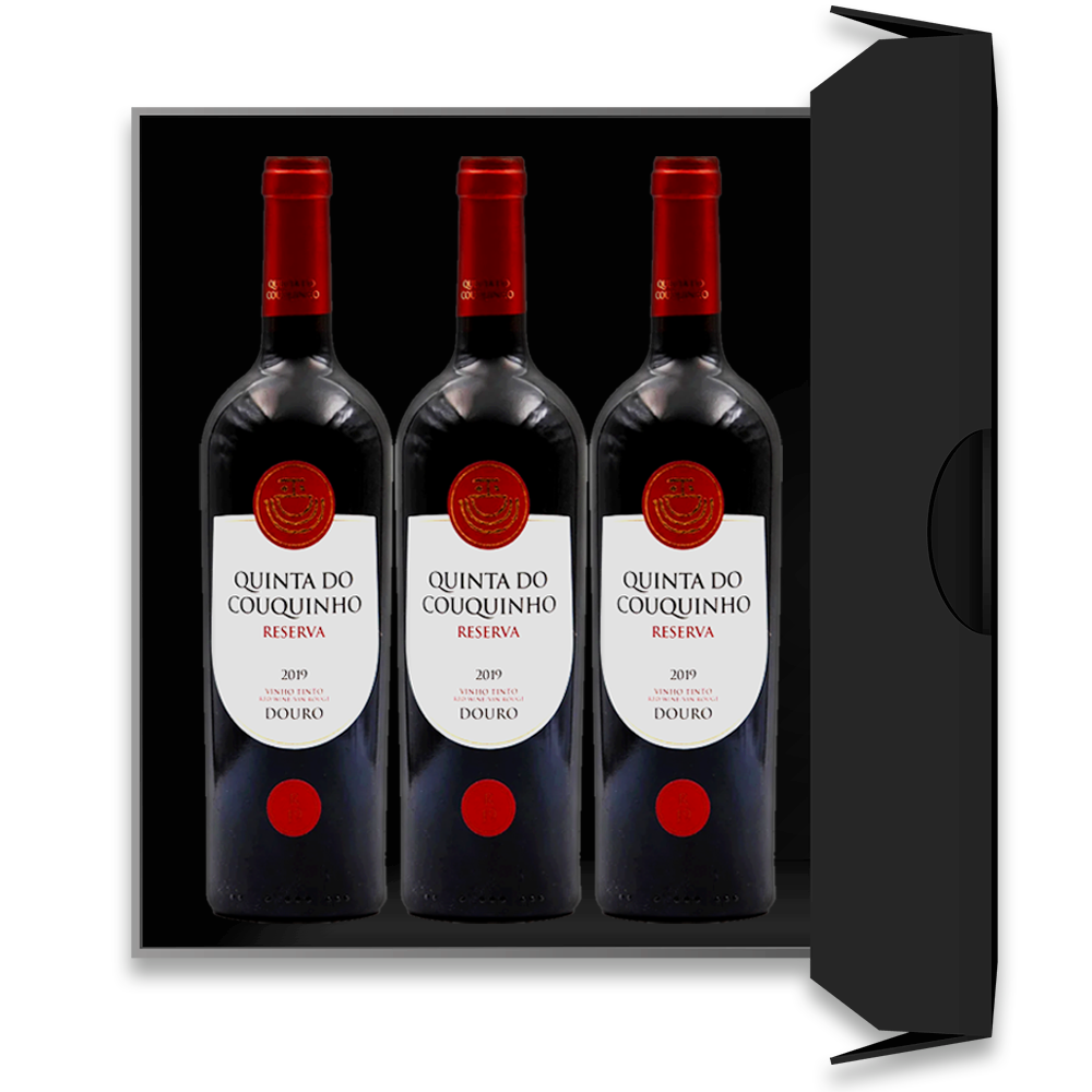 Conjunto de 3 Garrafas de Quinta do Couquinho Reserva Tinto 2020 - Vinogrande