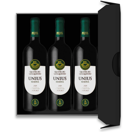 Conjunto de 3 Garrafas de Quinta do Couquinho Unius Reserva 2020 - Vinogrande