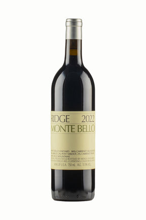 Botella de Ridge Monte Bello 2022