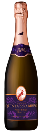 Garrafa de Espumante Quinta dos Abibes Arinto & Baga Reserva Bruto 2023 — vinho espumante rosado