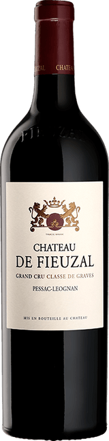 Bottle of Château de Fieuzal 2020 — red wine