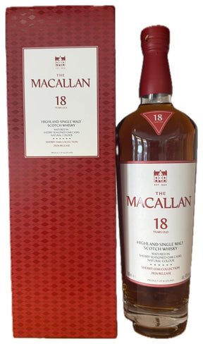 Botella de Macallan 18 Anos Sherry Oak 2026 Release