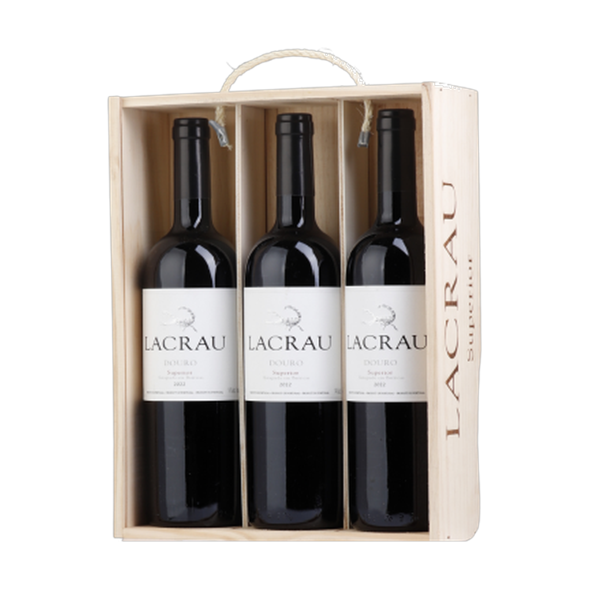Pack de três garrafas Lacrau Superior Tinto 2023