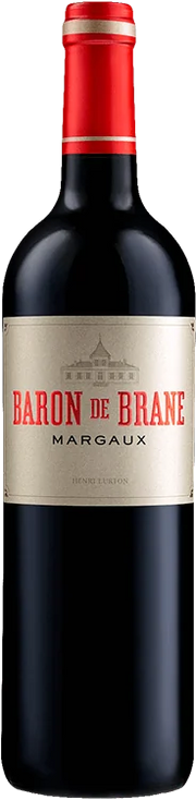 Bottle of Baron de Brane Margaux 2021 — red wine