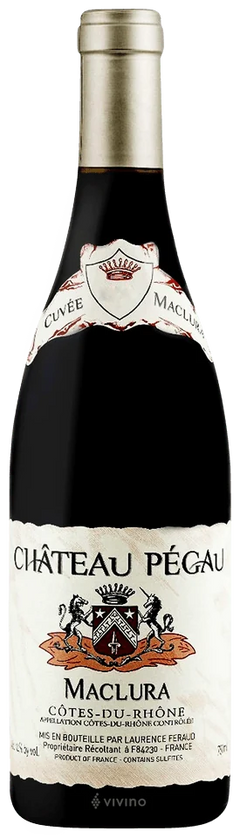 Botella de Domaine du Pégau Cuvée Maclura tinto 2023, Côtes du Rhône