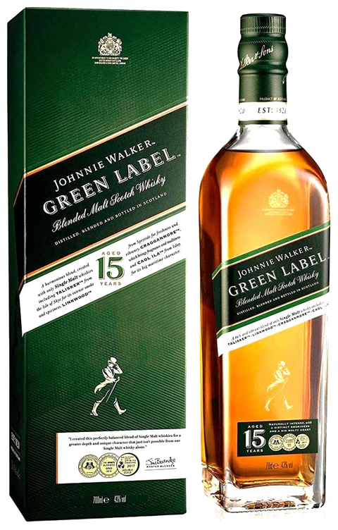 Johnnie Walker 15 anos Green Label - Vinogrande