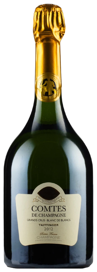 Bottle of Taittinger Comtes de Champagne Blanc de Blancs 2012