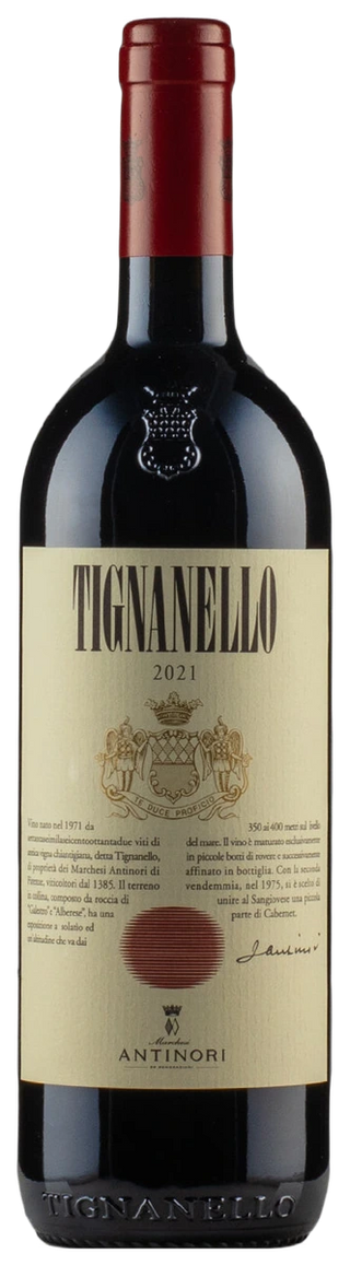 Botella de Tignanello 2021