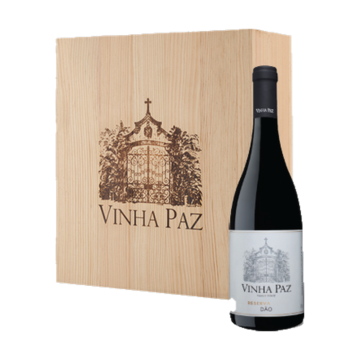 Vinha Paz Reserva Tinto c/ Cxa Madeira 3 gfs