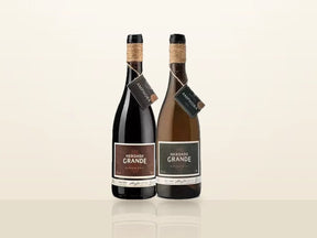 Pack Natal Amphora Alentejo: Herdade Grande Amphora Red 2021 and Amphora White 2020, side by side