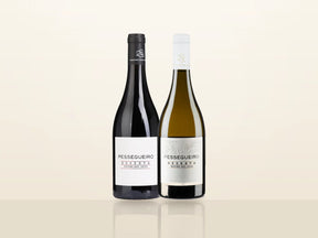 Pack Natal Quinta do Pessegueiro Reserva: Pessegueiro Reserva Tinto 2023 y Reserva Blanco 2024, uno junto al otro